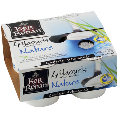 Yaourt nature KER RONAN - 4x125g