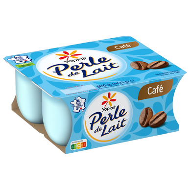 Spécialité laitière café PERLE DE LAIT 4x125g