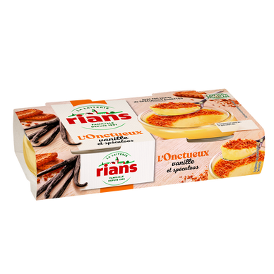 L'onctueux vanille et spéculoos RIANS 2x90g