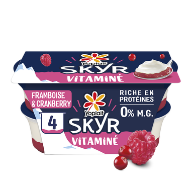 Skyr framboise cranberries YOPLAIT 4x120g