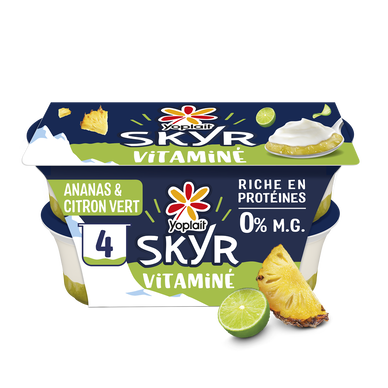 Skyr vitamine ananas citron vert YOPLAIT 4x120g