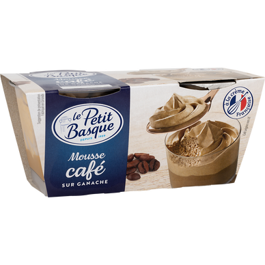 Mousse café ganache LE PETIT BASQUE 2x80g