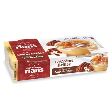Crème brulée noix de pécan édition limitée RIANS 2x100g