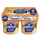 Yaourts mixés gourmand mangue passion MAMIE NOVA 4x135g