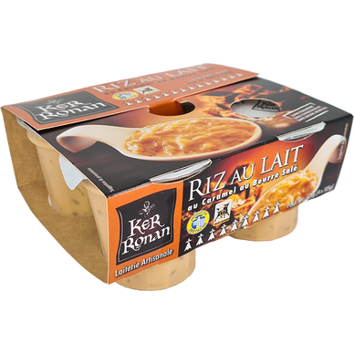 Riz au lait caramel beurre salé KER RONAN - 4x105g