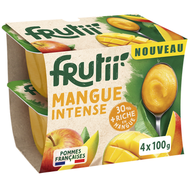 Compote de pomme mangue FRUITII'SPECIALITE POT 4X100G