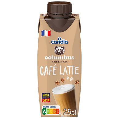 Boisson lactée Café Latte CANDIA COLUMBUS - Brique 25cl