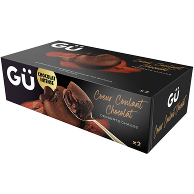 Dessert Coeur Coulant Chocolat GÜ - 2 pots de 100g