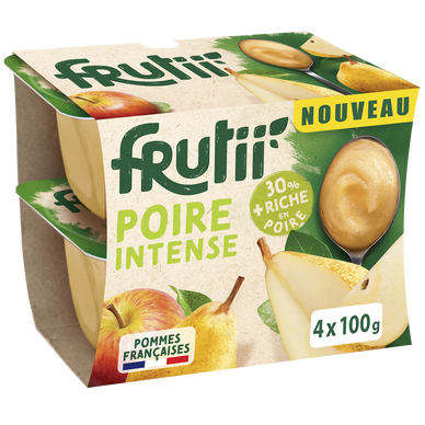 Compote de pomme poire FRUITII'SPECIALITE POT 4X100G