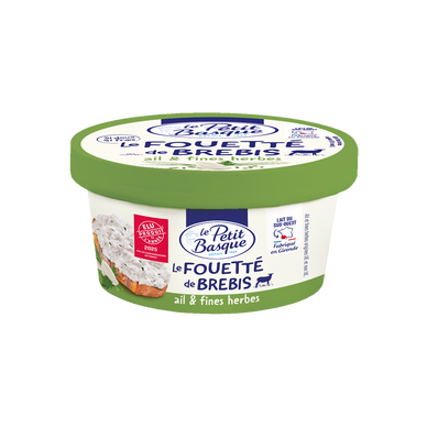 Le fouetté brebis ail et fines herbe 34%mg LE PETIT BASQUE 140g
