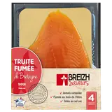 Truite de Bretagne fumée BREIZH SAV.4tranches 100g pack recyclable