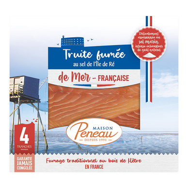 Truite de mer fumée Française MAISON PENEAU 100g