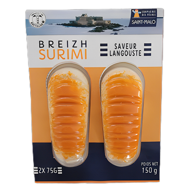 Bâtonnets Surimi duo saveur langouste Compagnie des Pêches SAINT MALO- x10 - 150g