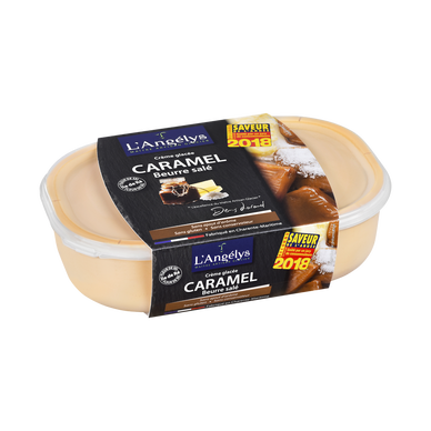 Crème glacée au caramel au beurre salé L'ANGELYS, 450g