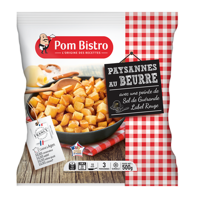 Pommes de terre Paysannes authentiques beurre et sel de Guérande POM BISTRO, 500g