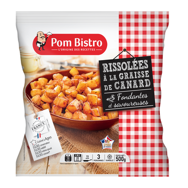 Pommes de terres rissolées à la graisse de canard POM BISTRO 500g