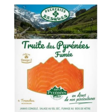 Truite fumée des pyrenees PECHERIES BASQUES 120g