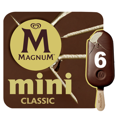 Mini Bâtonnets glacés classique MAGNUM X6 SOIT 249g