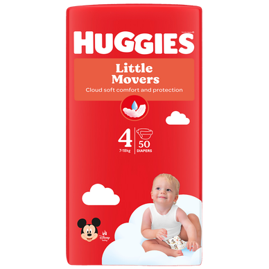 Couches HUGGIES Little Movers T4 x50