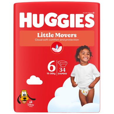 Couches HUGGIES Little Movers T6 x34