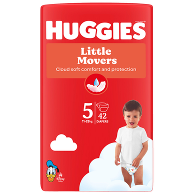 Couches HUGGIES Little Movers T5 x42
