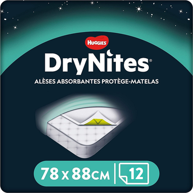 Alèses jetables bed mats HUGGIES, pack de 12