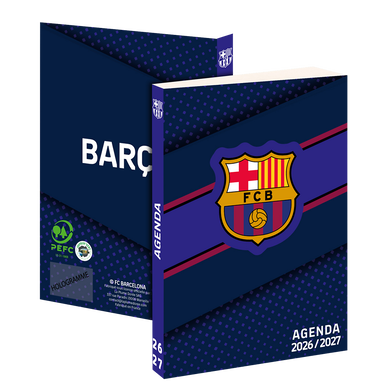 Agenda scolaire 12x17cm - FC BARCELONE