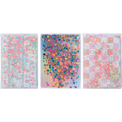 Agenda scolaire couverture PVC 13x18cm Confettis 3D