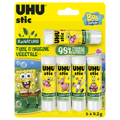 Colle Stic blanc Renature 8,2g x5 - UHU