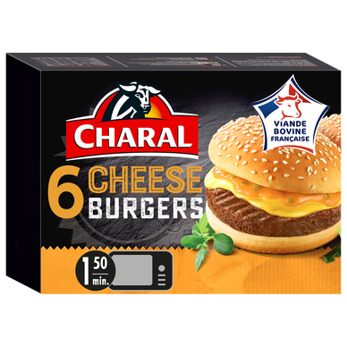 Cheeseburger CHARAL, 6x140g (840g)