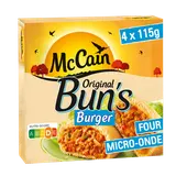 Bun's burger boeuf haché MCCAIN 460g