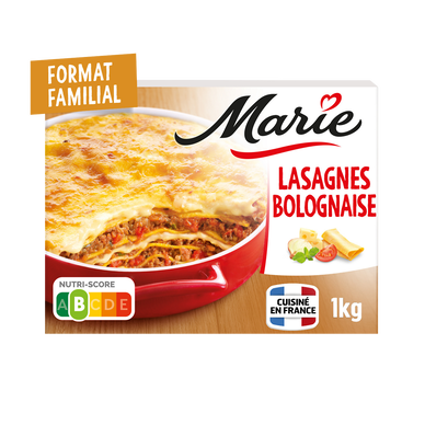 Plat cuisiné Lasagnes à la bolognaise MARIE 1kg