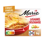 Plat cuisiné Lasagnes à la bolognaise MARIE 1kg