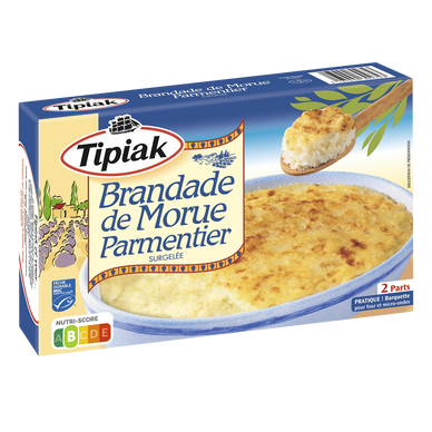 Plat cuisiné Brandade de morue parmentier TIPIAK, 500g