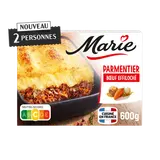 Parmentier de boeuf effiloché petits légumes cuisinés MARIE 600g