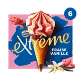 Cônes fraise vanille EXTREME X6 426g