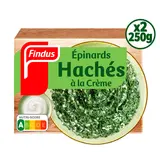 Epinards hachés à la crème fraîche FINDUS, 2x250g