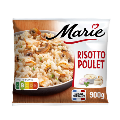 Plat cuisiné Risotto Poulet Champignons MARIE 900g