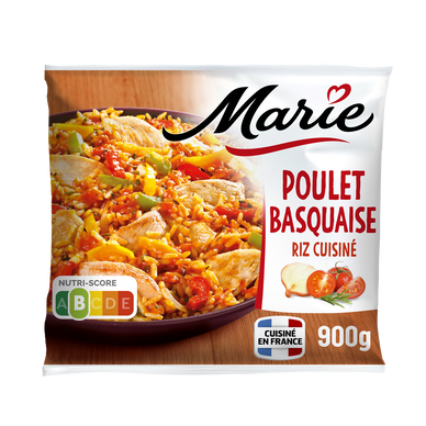 Plat cuisiné Poulet Basquaise Riz MARIE 900g