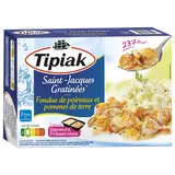 Plat cuisiné individuel Noix de St Jacques gratinées et fondue de poireaux pommes de terre TIPIAK, 310g