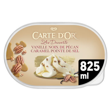 Bac crème glacée vanille pécan CARTE D'OR 470g