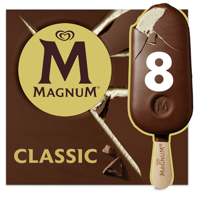 Bâtonnets glacés MAGNUM classic x8 600g