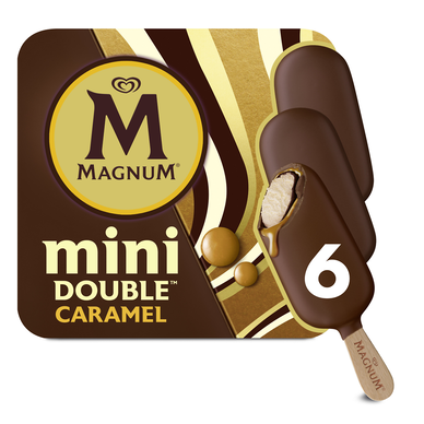 Mini Bâtonnets glacés Deluxe Caramel MAGNUM x6