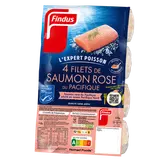 Filets de saumon rose sauvage du Pacifique FINDUS, 4x100g