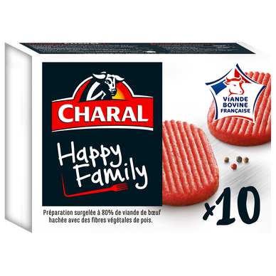 Haché Happy Family CHARAL, 10x80g (800g)