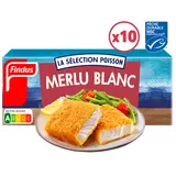 Panés de merlu blanc FINDUS, x10 unités - 510g