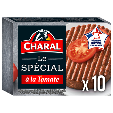 Haché à la tomate CHARAL, 10x100g (1kg)