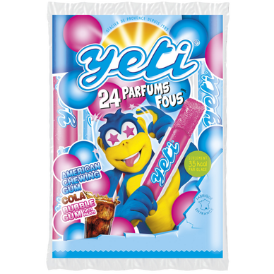 Sucettes glace à l'eau arômes parfums fous YETI x24 1,160kg