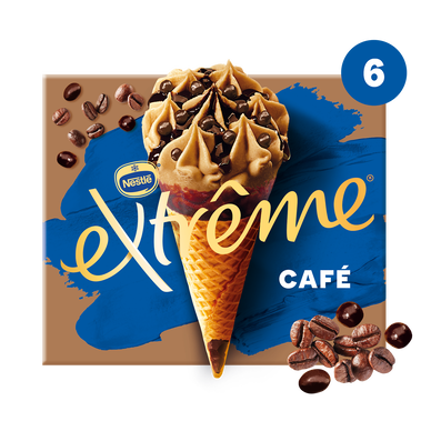 Cônes glacés café EXTREME x6 426g