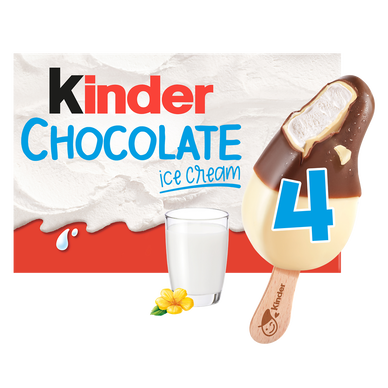 Bâtonnets glacés chocolat KINDER x4 - 152g